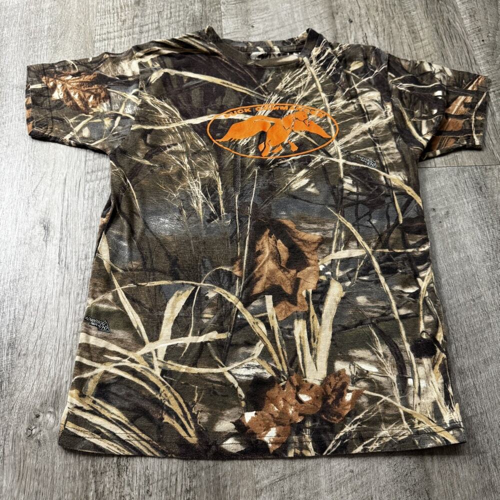 Duck Commander T Shirt Boys XL Advantage Max 4 HD Camouflage Hunting Graphic